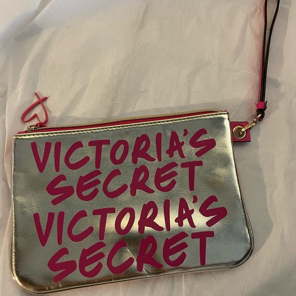 Victoria's Secret Bold Pink Wristlet - Picture 2 of 3